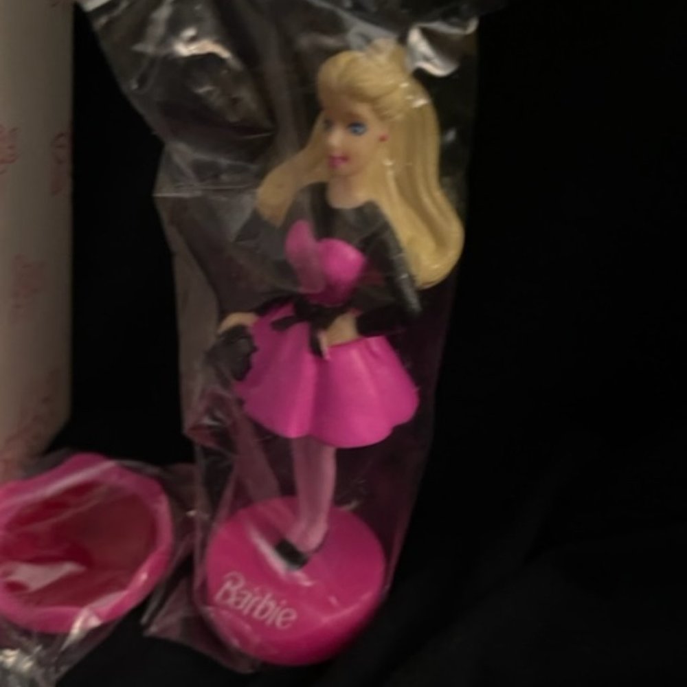Avon Cocktail Dress Barbie Stamper. Doll Stamper Handle Barbie Face Stamp NWOT